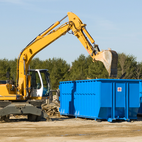 are there any restrictions on where a residential dumpster can be placed in Glasscock County Texas